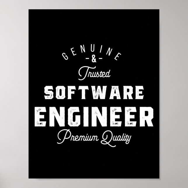 Póster Regalo para Ingeniero de Software (Frente)
