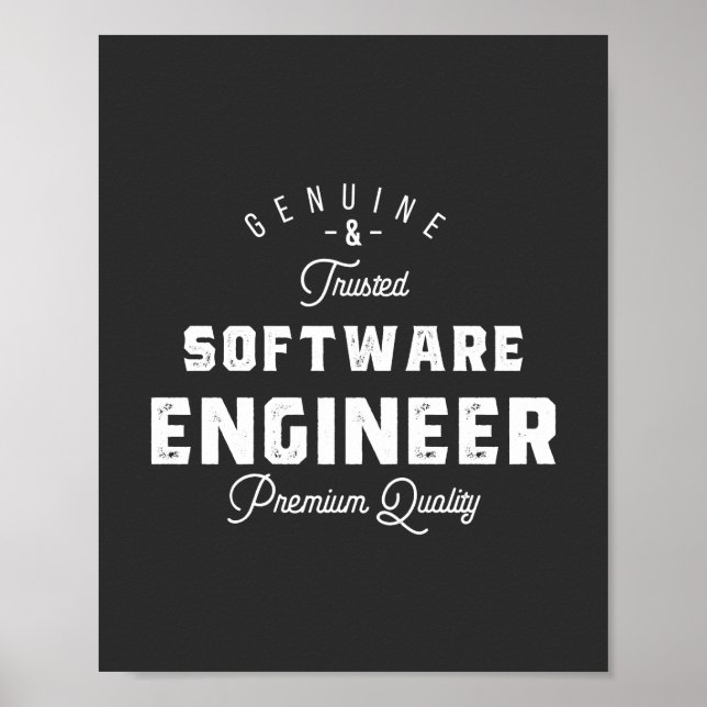 Póster Regalo para Ingeniero de Software (Frente)