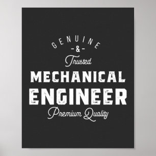 Póster Regalo para ingeniero mecánico