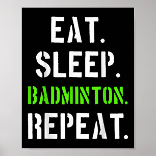 Póster Regalo para jugador de bádminton