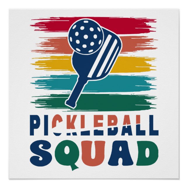 Póster Regalo para jugadores de pickleball (Anverso)