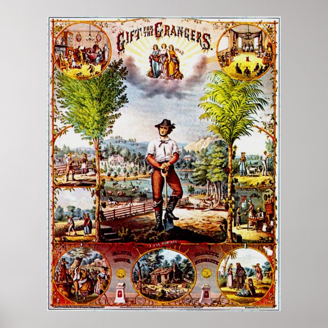 Póster Regalo para los granjeros - Imprimir (Frente)