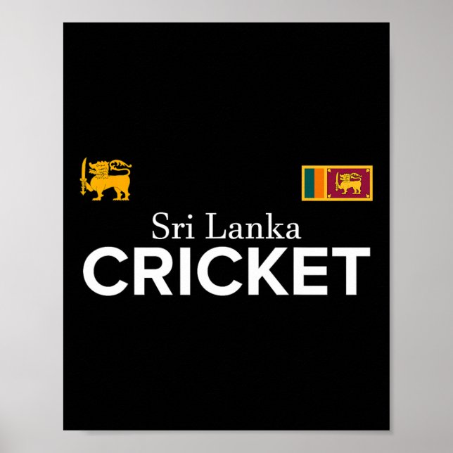 Póster Regalo para los mejores fans de Cricket Sri Lanka  (Frente)
