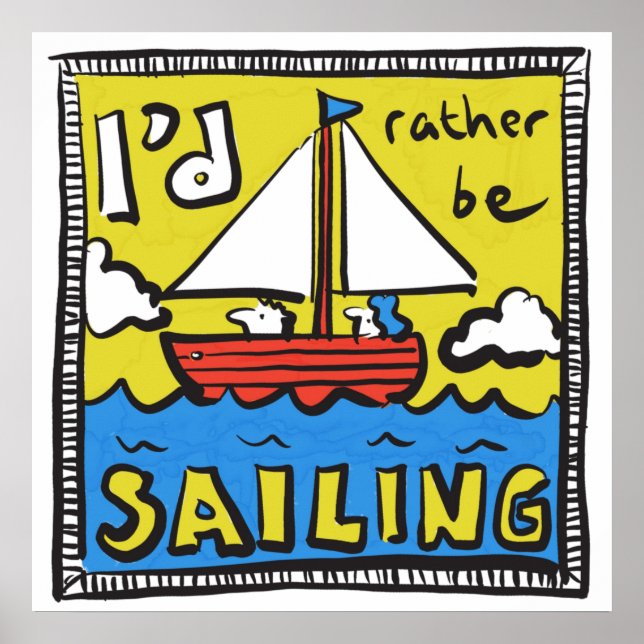 Póster Regalo para marinero o yachtsman (Frente)