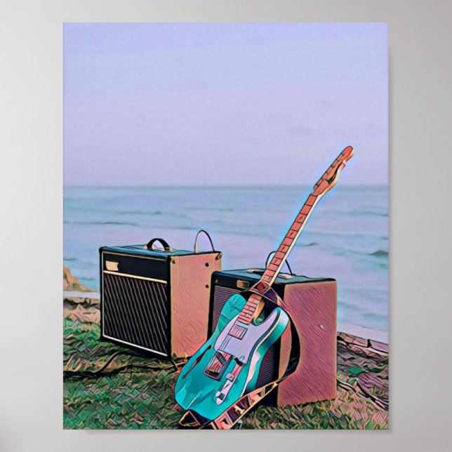 Póster Regalo para un amigo guitarrista (Frente)
