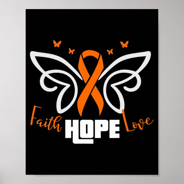 Póster regalo para un paciente con cáncer de leucemia (Frente)