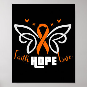 Póster regalo para un paciente con cáncer de leucemia