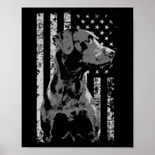 Póster Regalo Patriótico Bandera De EE. UU. Para Dueño De