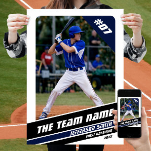 Póster Regalo personalizable para jugador de béisbol en a