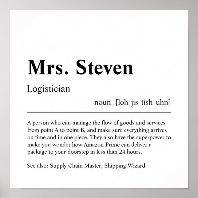 Póster Regalo personalizado de quiropráctico (Frente)