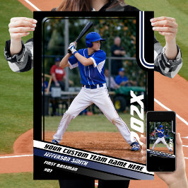 Póster Regalo personalizado para jugador de béisbol en az