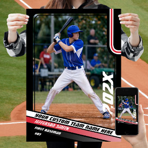 Póster Regalo personalizado para jugador de béisbol en ro