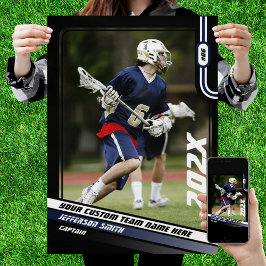 Póster Regalo personalizado para jugador de lacrosse en a