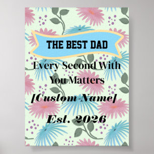 Póster Regalo Personalizado para Papá Regalo del Día del
