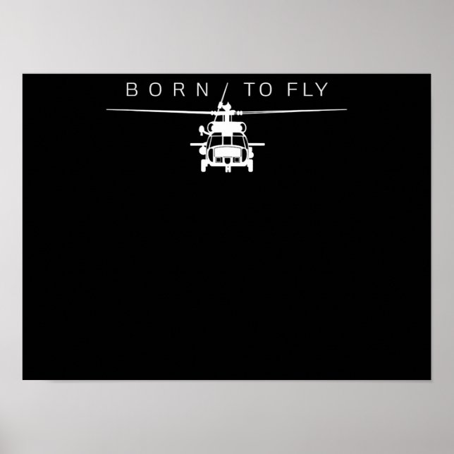 Póster Regalo piloto de helicópteros de aviación militar  (Frente)