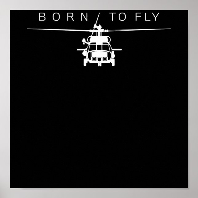 Póster Regalo piloto de helicópteros de aviación militar  (Frente)