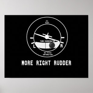 Póster Regalo piloto del instructor de vuelo Cfi de Rudde