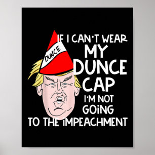 Póster Regalo político anti Trump con Trump en un sombrer
