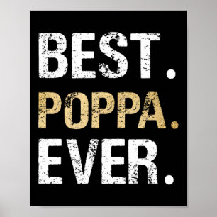 Póster Regalo Poppa De Nieta Abuela Mejor Poppa