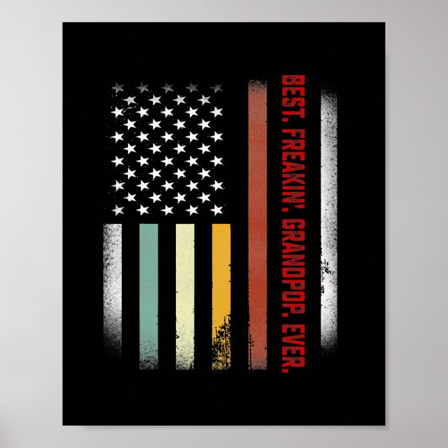 Póster Regalo por el Día del Padre para hombres mejor abu (Frente)