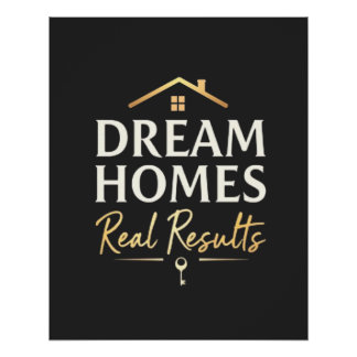 Póster Regalo profesional para agentes inmobiliarios de h