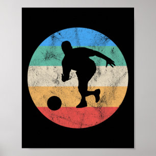 Póster Regalo Retro Antiguo Distorsionado de Bolos para H