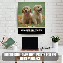 Póster Regalo único para amantes de los perros, Impresion