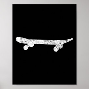 Póster Regalo Vintage Monopatín Monopatinaje Monopatín