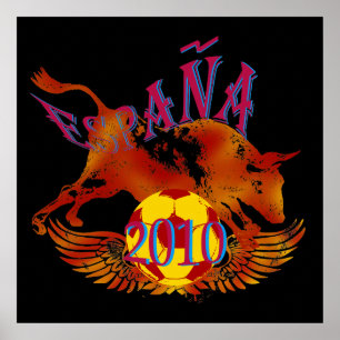 Póster Regalos 2010 del balón de fútbol de Toro del
