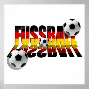 Póster Regalos 2010 del fútbol del flagge de Fussball