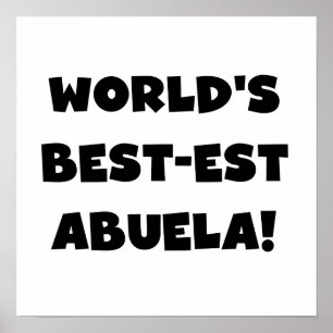 Póster Regalos blancos y negros del Mejor-est Abuela del 