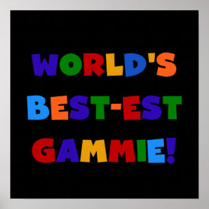 Póster Regalos brillantes de los colores del Mejor-est