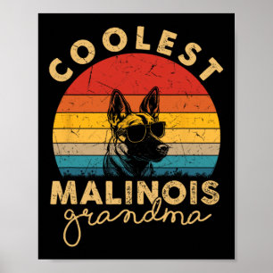 Póster Regalos De Abuelas Más Cólicos De Malinois Para La