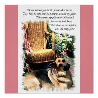 Póster Regalos de amor de pastores alemanes