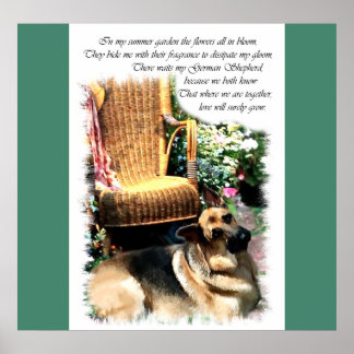 Póster Regalos de amor de pastores alemanes