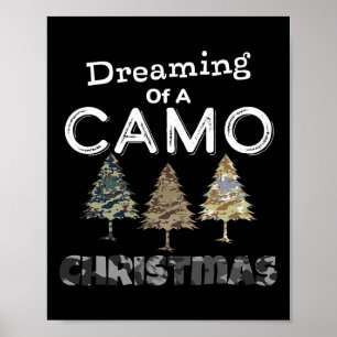 Póster Regalos De Árboles De Navidad De Camo Para Hombres