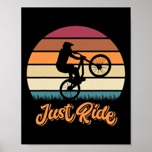 Póster Regalos de bicicleta de montaña Just Ride Mtb para