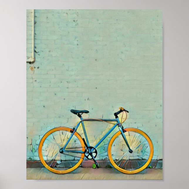 Póster Regalos de bicicleta para ella (Frente)
