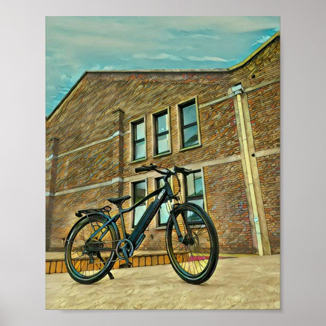 Póster Regalos de bicicleta para ella (Frente)