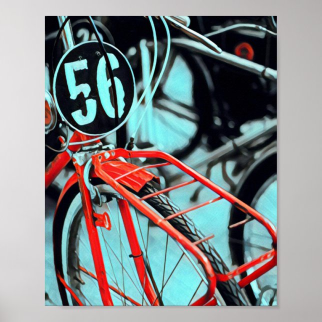 Póster Regalos de bicicleta para ella (Frente)