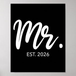 Póster Regalos de Boda Combinados Sr Est 2026 Novio