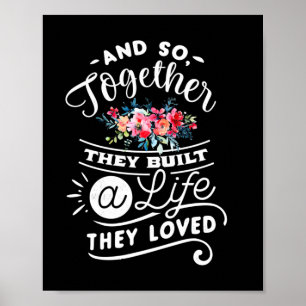 Póster Regalos de boda   Construyeron Una Vida Que Amaban