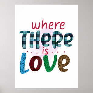 Póster Regalos de boda   Donde Hay Amor