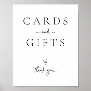 Póster Regalos de boda Mesa Rótulo Tarjetas Fiesta Mesa P
