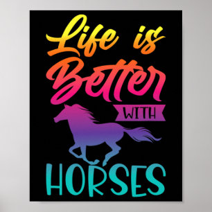 Póster Regalos De Caballos Para Chicas. Riding6