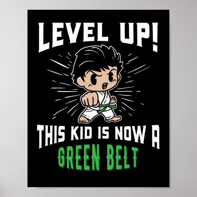 Póster Regalos de camiseta de premio de cinturón verde de (Frente)