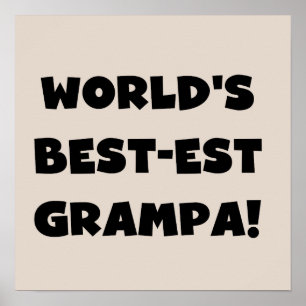Póster Regalos de camisetas Grampa más grandes del mundo 
