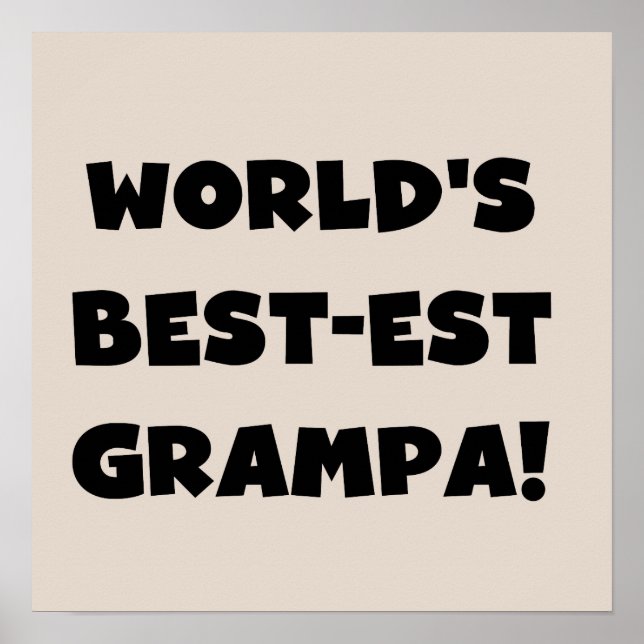 Póster Regalos de camisetas Grampa más grandes del mundo  (Frente)