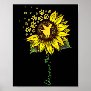 Póster Regalos de Chiweenie Mamá Girasol Chiweenie Mamá P