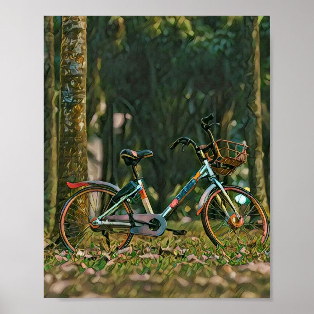 Póster regalos de ciclismo de época (Frente)